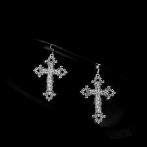 Silver Cross Earrings